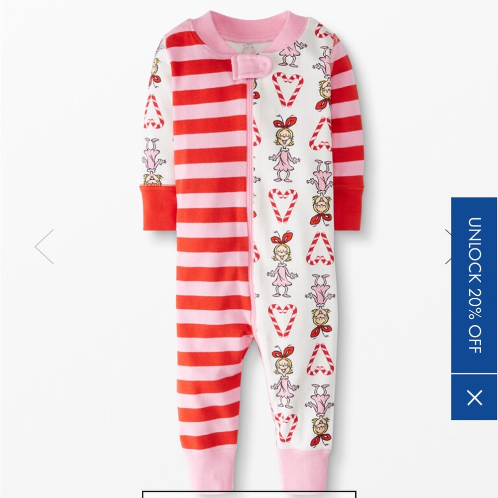 Hanna andersson Cindy Lou Who PJs NWT 6-12m